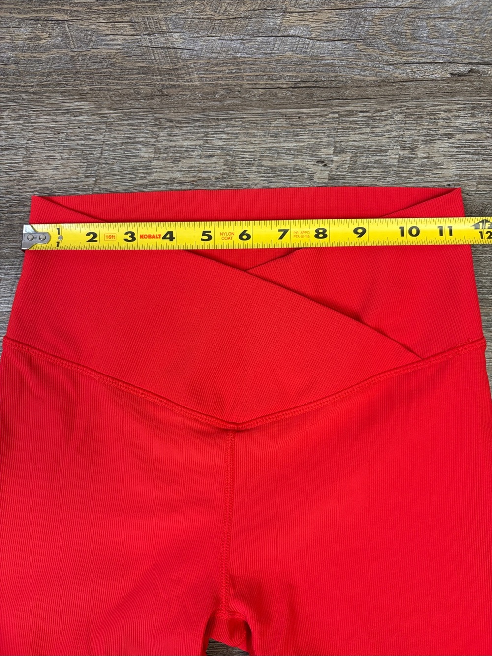 WILO The Label Red Ribbed Sports Bra & High Rise Biker Shorts Set Size S - Picture 6 of 11